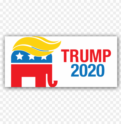 trump 2020 apparel - trump 2020 bumper sticker PNG images with clear alpha layer