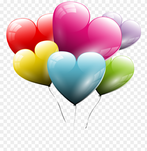 tubes st-valentin balloon clipart balloon box heart - hearts balloons background Alpha channel transparent PNG