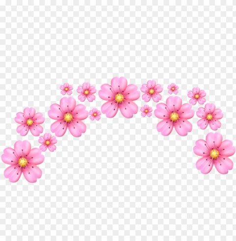 tumblr flower pink tumblr pink petals - flower Transparent PNG Object with Isolation