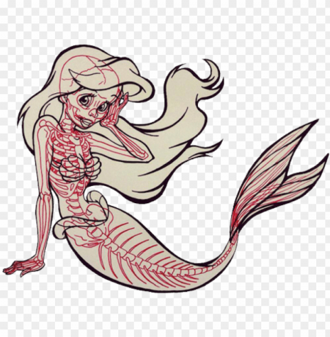 tumblr mermaid - cartoon mermaid tail draw PNG transparent designs