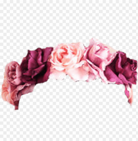 tumblr transparent flower crown PNG Image Isolated on Clear Backdrop