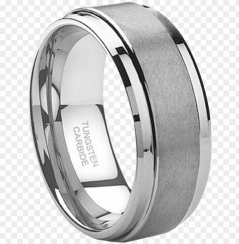 tungsten wedding bands brushed PNG Graphic with Isolated Design