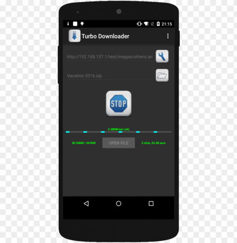 turbo downloader - smartphone PNG Image Isolated with Clear Background