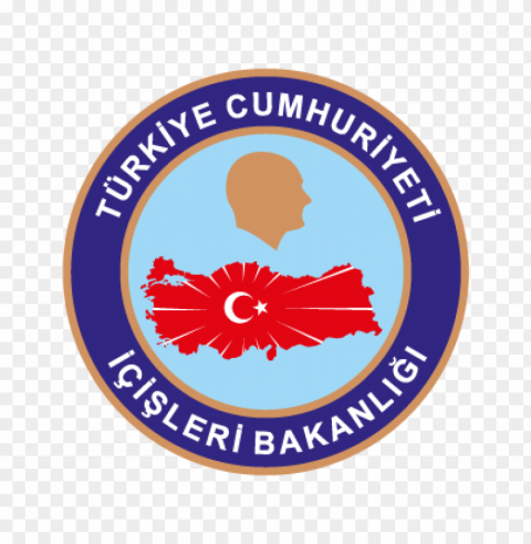 turkiye cumhuriyeti icisleri bakanligi vector logo PNG with no background required