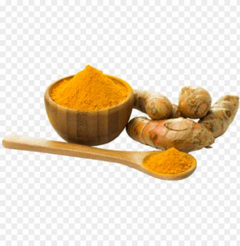 turmeric powder - prozac natural equivalent Isolated Character in Transparent Background PNG
