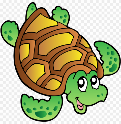 turtle cartoon drawing - sea turtle cartoo Isolated Element in HighResolution Transparent PNG