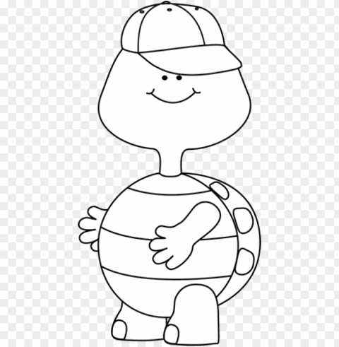 turtle clipart black and white boy turtle black white - turtle school black and white Clear Background PNG Isolated Design