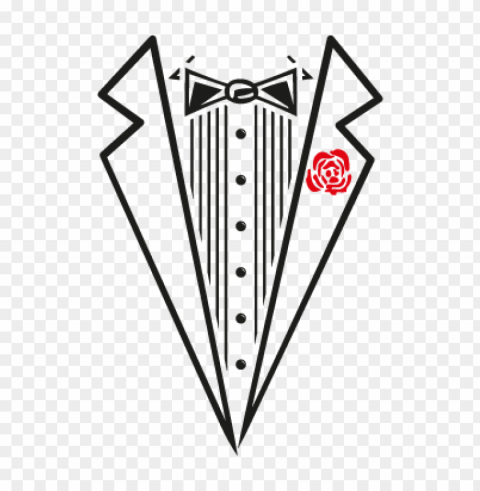 tuxedo shirt vector logo download free Transparent Background Isolation in PNG Format