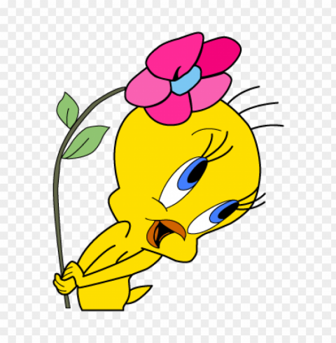tweety flower vector free download Transparent Background PNG Isolated Graphic