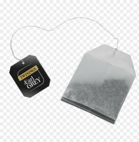 Twinings Earl Grey Tea Bag Transparent Background PNG Isolated Item