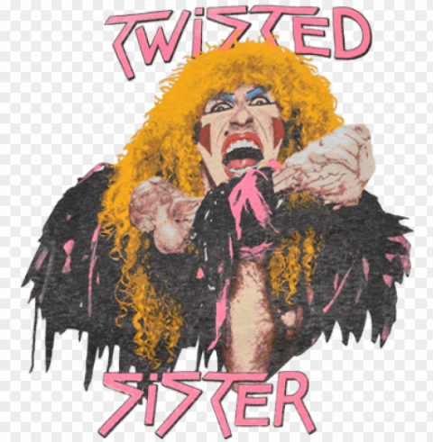 twisted sister - twisted sister logo Transparent PNG Isolated Object with Detail