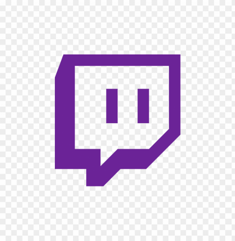 twitch logo design Transparent Background PNG Isolated Art