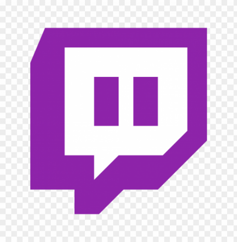 twitch logo free PNG with Transparency and Isolation