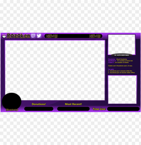 twitch overlays PNG with transparent background for free