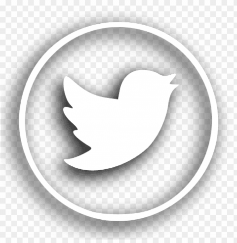 Twitter Blanco - Emblem Isolated Graphic In Transparent PNG Format