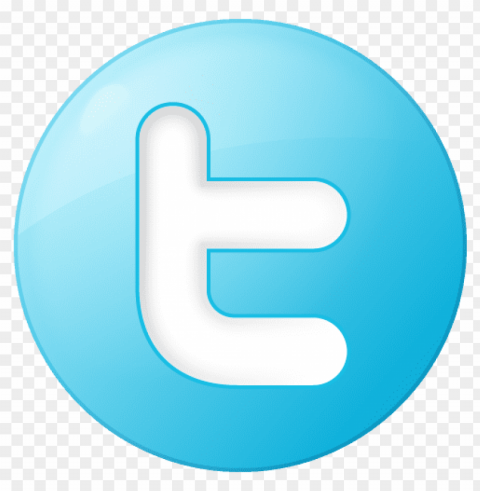 twitter round logo PNG with cutout background
