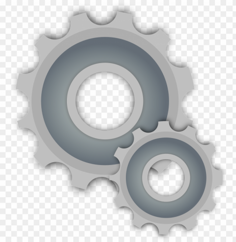 two gear illustration icon Free transparent PNG