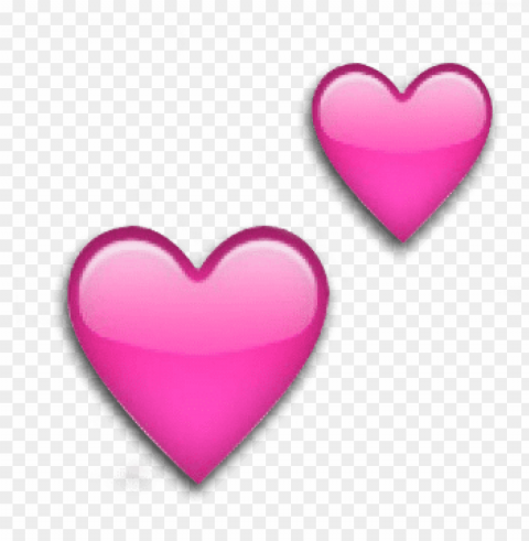 two love heart emoji Alpha PNGs