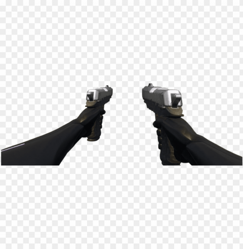two types of dual pistols first person angles free - assault rifle Clear pics PNG