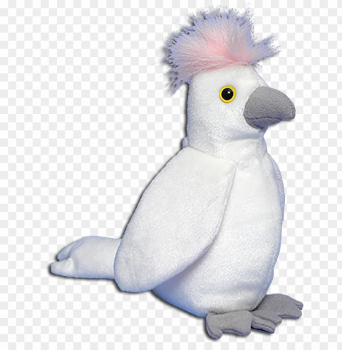 ty beanie babies kuku the cockatoo stuffed animal - sulphur-crested cockatoo PNG images without watermarks