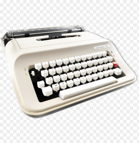 typewriter underwood 319 beige and black vintage revised - olivetti lettera PNG with no bg