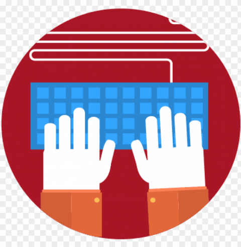 typing icon - human typing icon PNG Image with Transparent Isolation