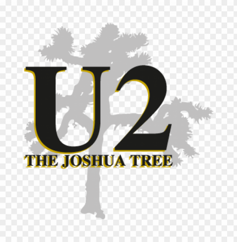 u2 the joshua tree vector logo free Isolated Item on Clear Transparent PNG