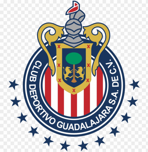 uadalajara - chivas dream league logo Transparent background PNG stock