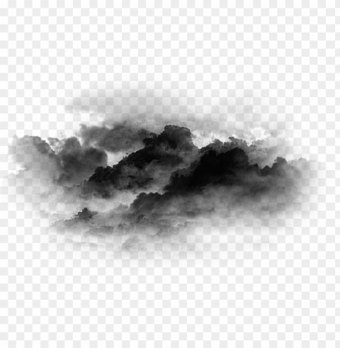 ube negra - nube negra en Isolated Object in Transparent PNG Format