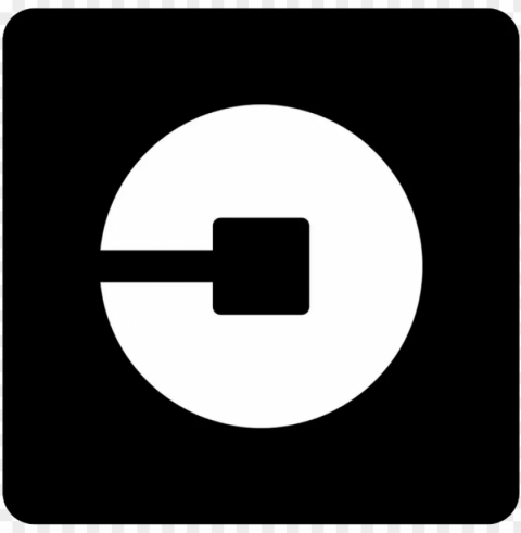 uber logo no background Transparent PNG Isolated Object Design