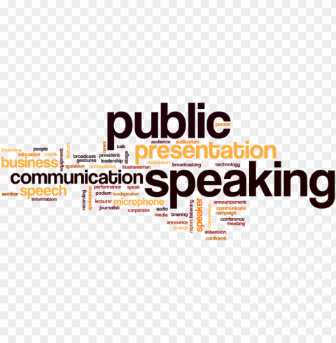 ublic speaking art1 - public speaking word cloud Transparent PNG images for design