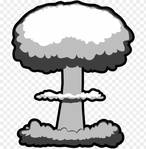 uclear clipart nuke - nuclear mushroom cloud clip art Clean Background Isolated PNG Illustration