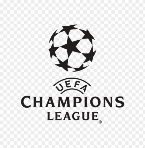 uefa champions league logo vector PNG Image Isolated on Clear Backdrop