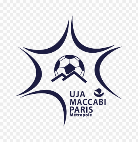 uja maccabi paris vector logo Isolated Graphic in Transparent PNG Format