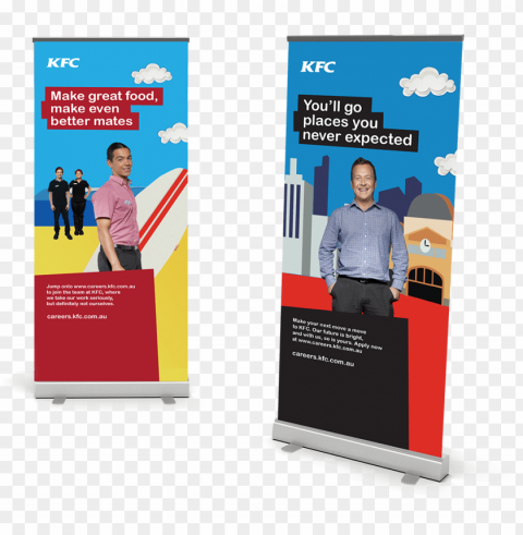 ull up banners kfc - banner High-definition transparent PNG