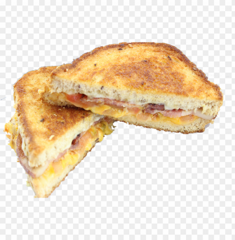 ultimate bacon grilled cheese - ham and cheese sandwich PNG with no registration needed