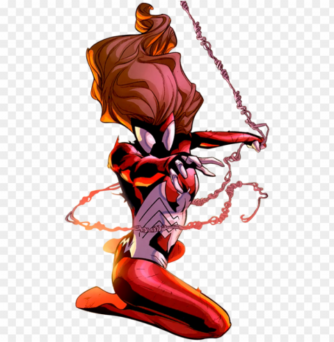 ultimate spider-woman - red spider woman marvel Transparent PNG Isolated Illustration