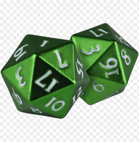 ultra pro d20 dice set heavy metal green - heavy metal set of 2 d-20 dice gree PNG images transparent pack