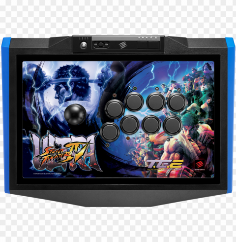 ultra street fighter iv arcade fightstick te2 revealed - mad catz ultra street fighter iv arcade fightstick Transparent Background PNG Object Isolation
