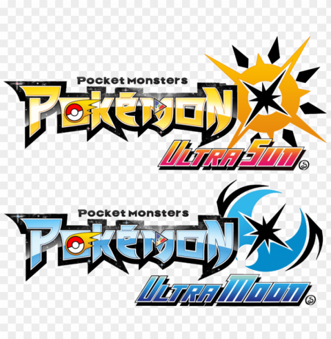 ultra sun logos by - nintendo pokemon ultra su Isolated Character on Transparent Background PNG
