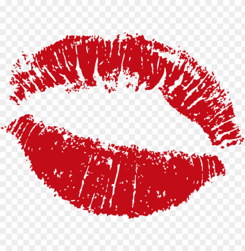 um clipart red lipstick - lips vector Transparent Background PNG Object Isolation