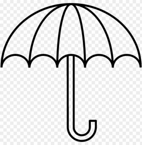 umbrella clipart black and white - outline pictures of umbrella PNG file with no watermark