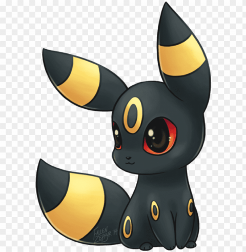 umbreon drawing toothless - umbreon chibi PNG with Isolated Object and Transparency