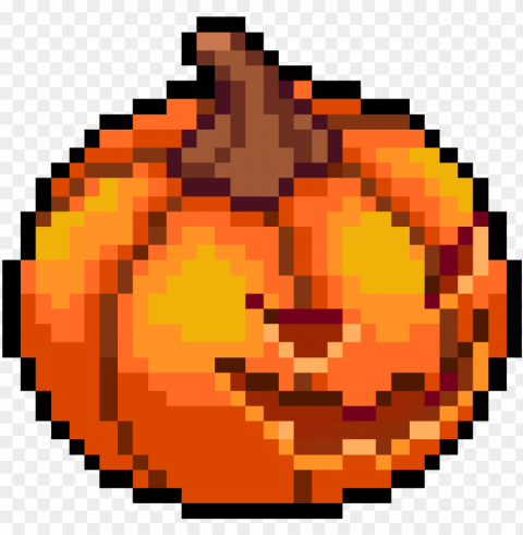umpkin head - pixel art donut Isolated Icon on Transparent PNG