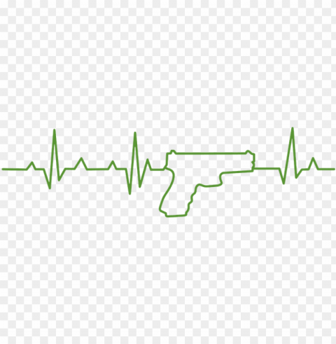 un heartbeat - line art PNG Isolated Object with Clarity
