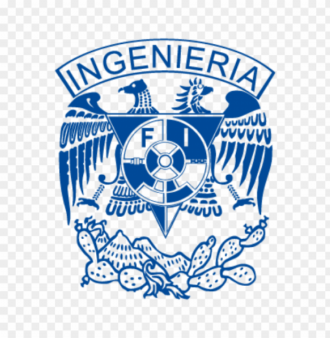 unam ingenieria vector logo free Isolated Item on Transparent PNG Format