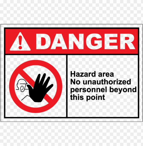unauthorized sign - no entry hazard si Transparent background PNG photos