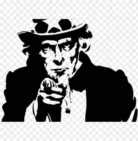 uncle sam clipart outline - uncle sam PNG with Isolated Object and Transparency
