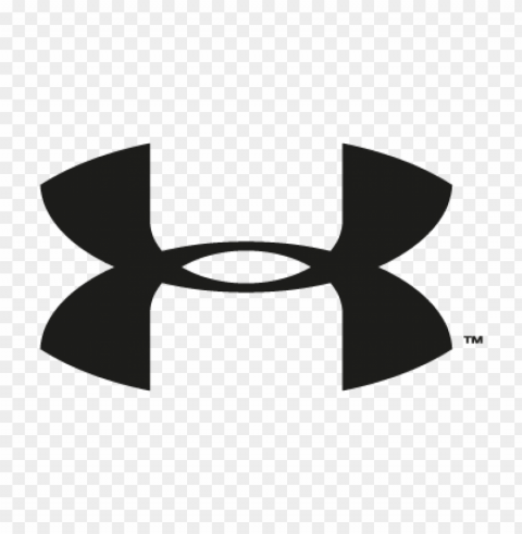 under armour black vector logo Isolated Object on Clear Background PNG