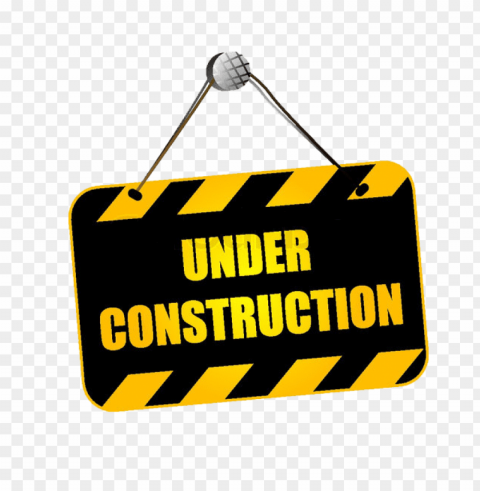 under construction Transparent Background PNG Isolated Design